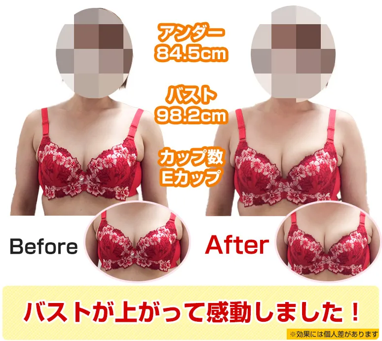 バストアップビフォーアフター