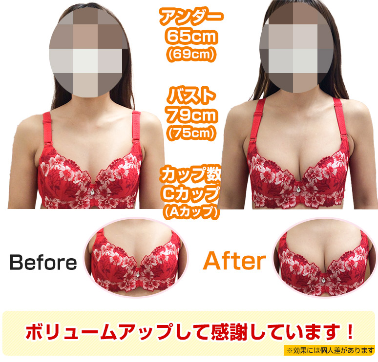 バストアップビフォーアフター