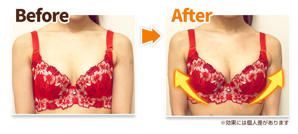 バストアップビフォーアフター
